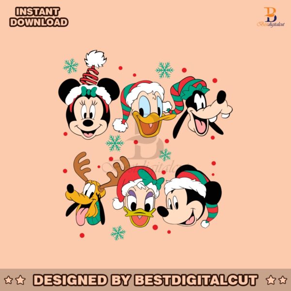 christmas-party-mickey-and-friends-svg-graphic-design-file