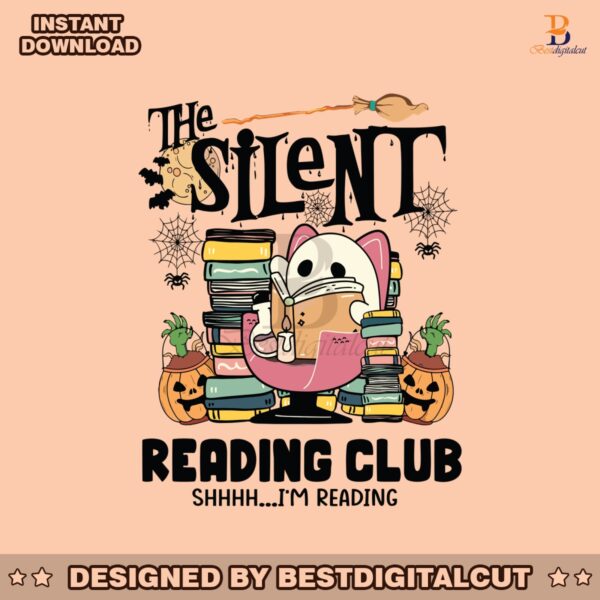 funny-ghost-the-silent-reading-club-svg-graphic-design-file