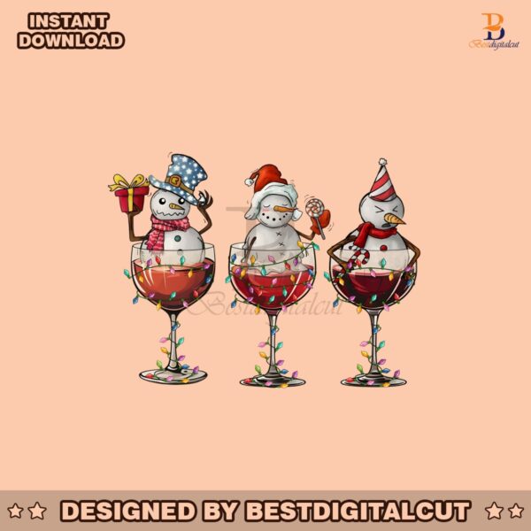 christmas-wines-snowman-cocktails-png-download