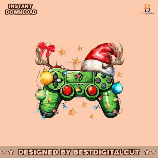 retro-christmas-game-controller-png-sublimation-design