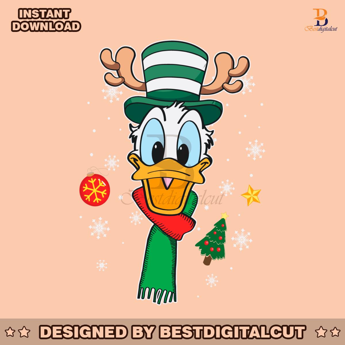 funny-merry-christmas-donald-duck-svg-cutting-file