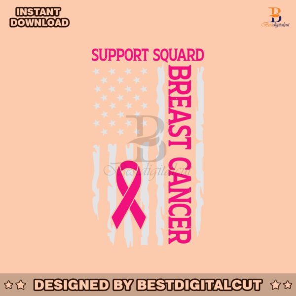 support-squad-breast-cancer-patriotic-flag-svg-design-file