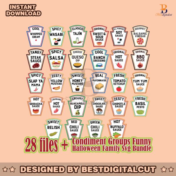 condiment-groups-funny-halloween-family-svg-bundle