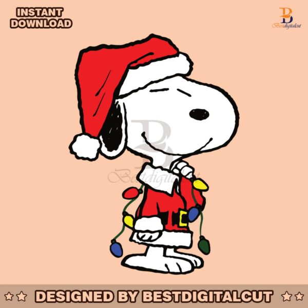 cute-snoopy-christmas-lights-and-santa-hat-svg-file