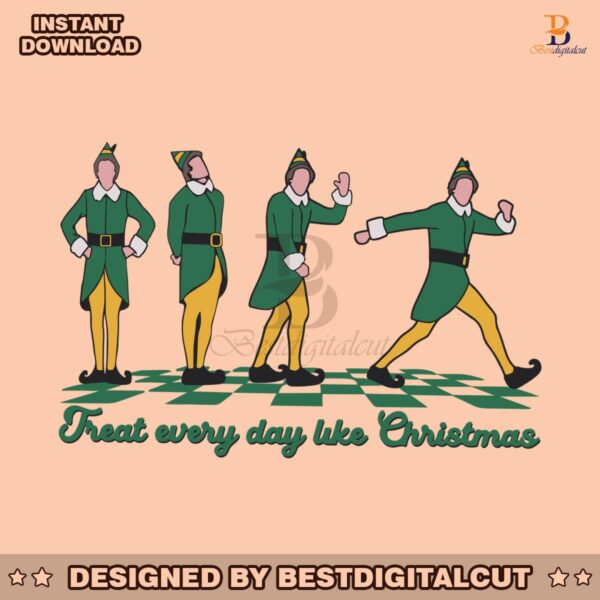 retro-elf-treat-every-day-like-christmas-svg-for-cricut-files