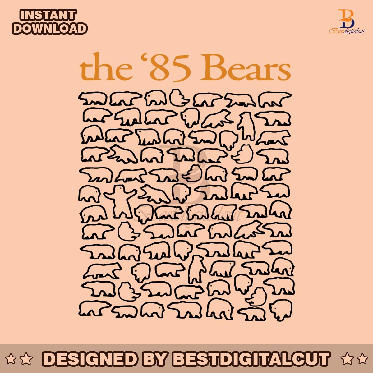 unique-the-85-bears-nfl-chicago-bears-svg-design-file