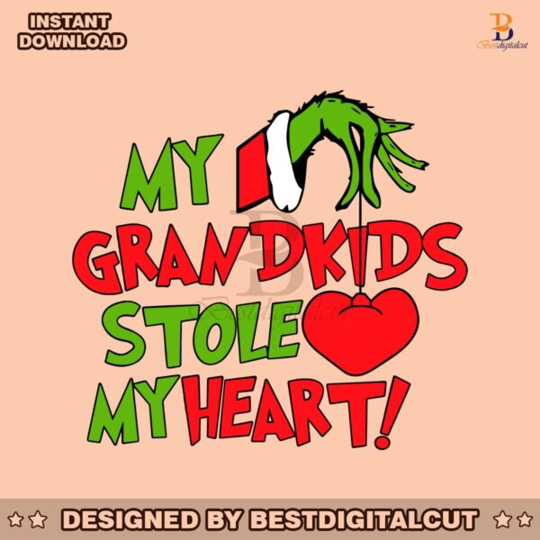 my-grandkids-stole-my-heart-svg-cutting-digital-file