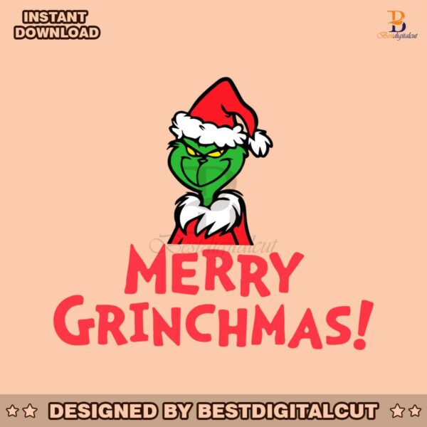 retro-merry-grinchmas-santa-hat-svg-graphic-design-file