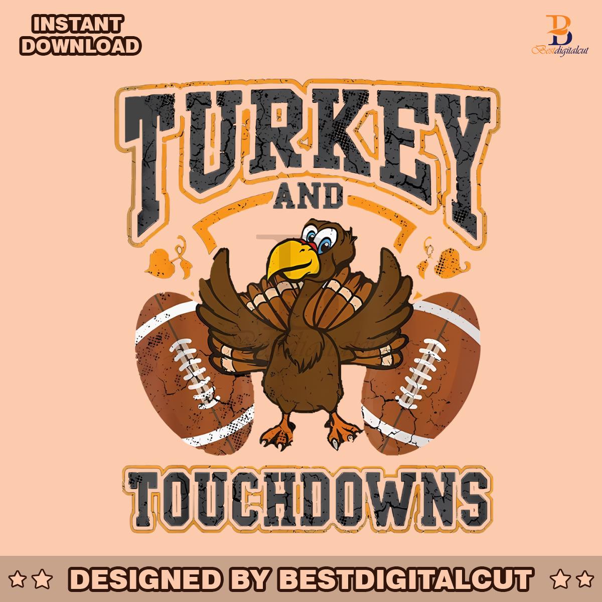 funny-turkey-and-touchdowns-football-png-download