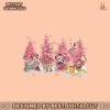 vintage-mickey-and-friends-pink-christmas-tree-png-file