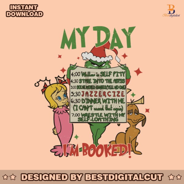 retro-christmas-grinch-my-day-im-booked-svg-download