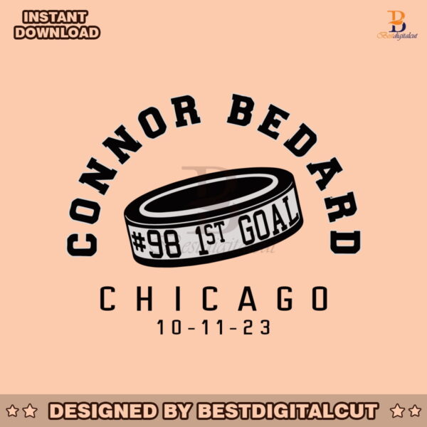 connor-bedard-1st-goal-chicago-blackhawks-player-svg-file