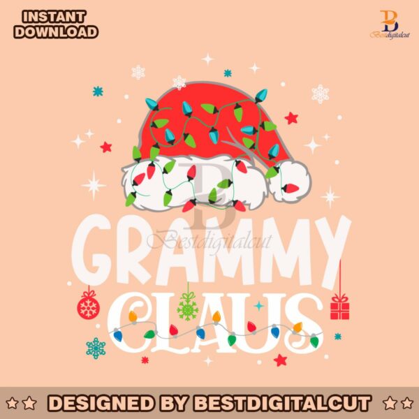 grammy-claus-santa-hat-christmas-lights-svg-digital-files
