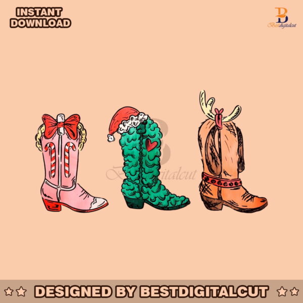 retro-western-grinch-cowgirl-boots-png-download-file