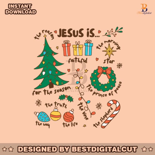 retro-religious-christmas-jesus-is-the-reason-svg-download