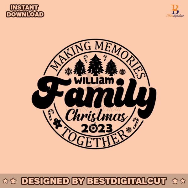 personalized-making-memories-family-christmas-2023-svg