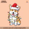 cute-corgi-christmas-lights-santa-hat-svg-digital-cricut-file