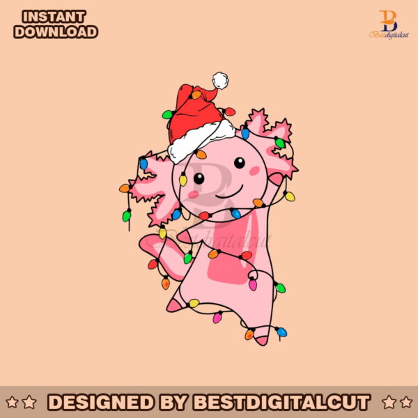 funny-christmas-light-pink-axolotl-svg-cutting-digital-file
