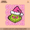 grinch-face-preppy-retro-pink-christmas-svg-digital-file