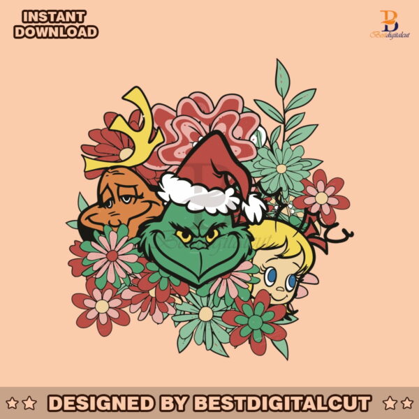 floral-grinch-max-cindy-lou-who-svg