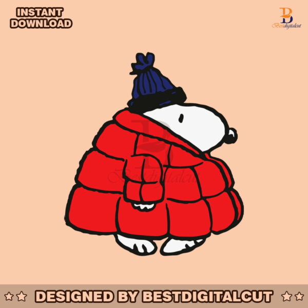 funny-snoopy-puffy-coat-svg