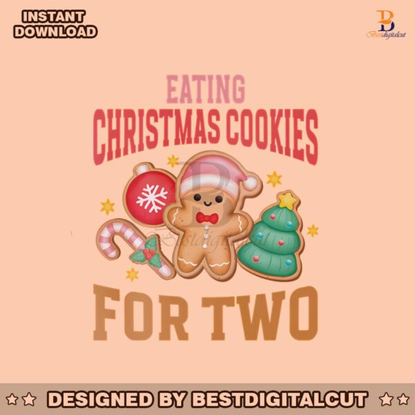 eating-christmas-cookies-for-two-new-mom-baby-png-file