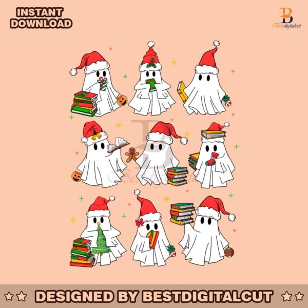 funny-santa-ghost-reading-books-png-sublimation-digital