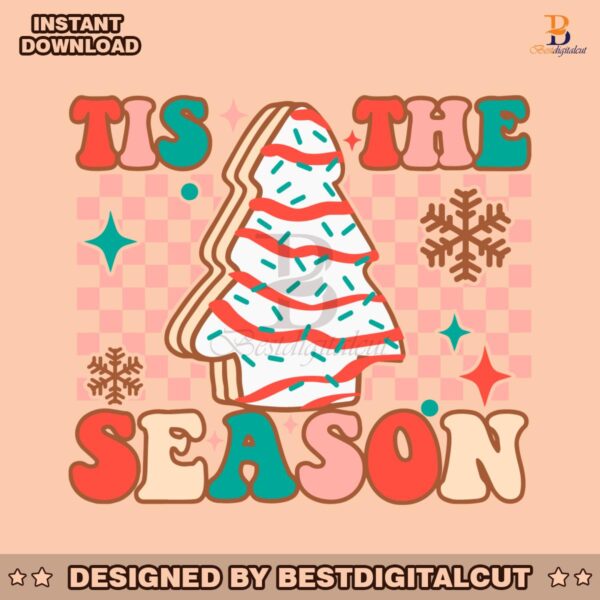 tis-the-season-christmas-tree-cake-svg-cutting-digital-file