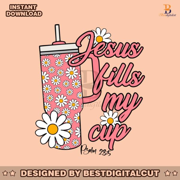 groovy-jesus-fills-my-cup-svg-cutting-digital-file