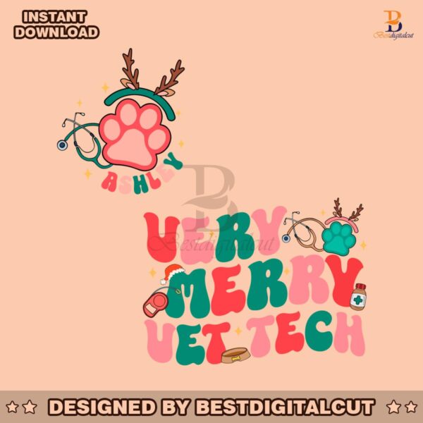 very-merry-vet-tech-veterinary-technician-svg-for-cricut-files