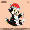 figaro-pinocchio-wear-santa-hat-svg