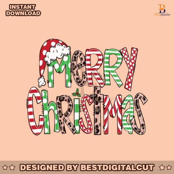 retro-merry-christmas-santa-claus-hat-svg-graphic-file