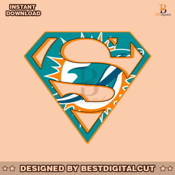 the-miami-dolphins-superman-logo-svg