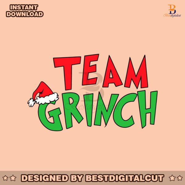 team-grinch-christmas-santa-hat-svg