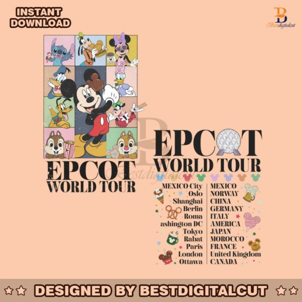 vintage-mickey-and-friend-epcot-world-tour-png