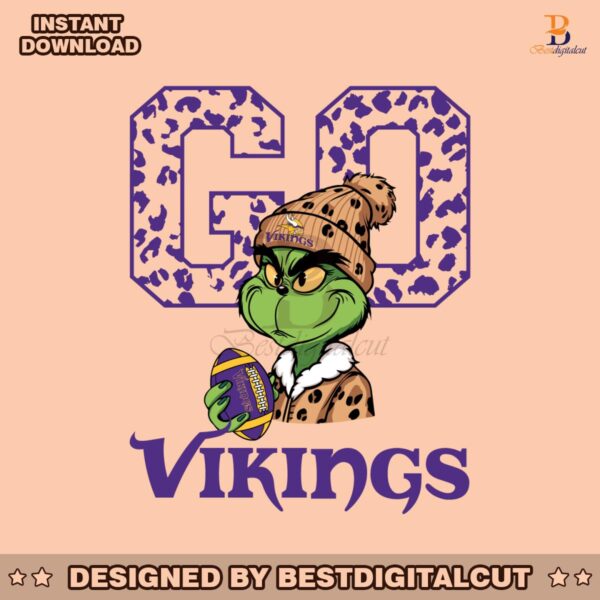 grinch-leopard-go-vikings-football-svg-digital-download