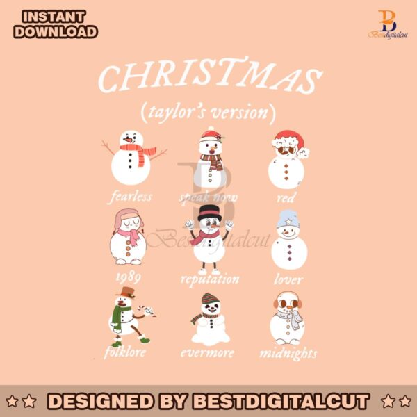 christmas-taylor-version-snowman-album-name-svg-file