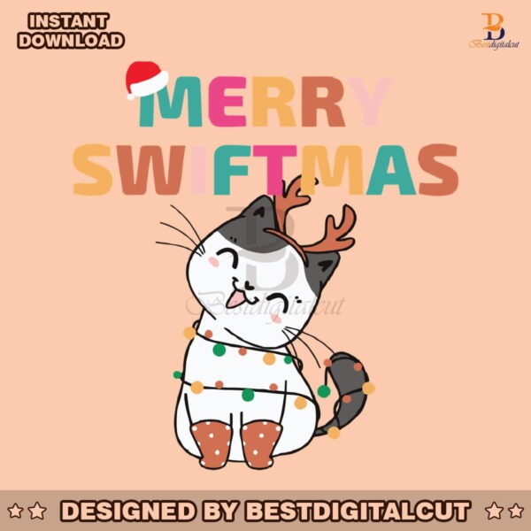 merry-swiftmas-christmas-cat-svg-cutting-digital-file