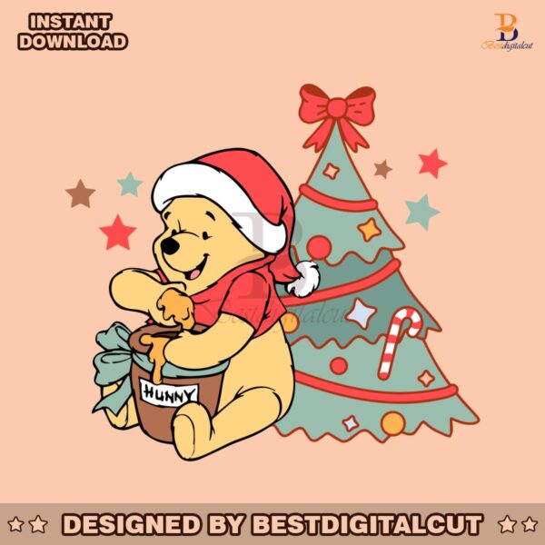 cute-winni-the-pooh-bear-christmas-svg-cutting-digital-file