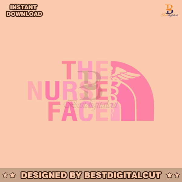 the-nurse-face-pink-version-svg-graphic-design-file