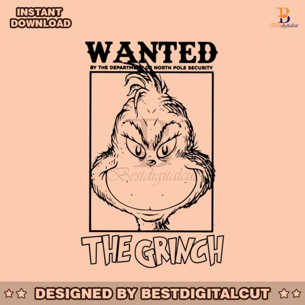 wanted-the-grinch-retro-christmas-vibes-svg-download