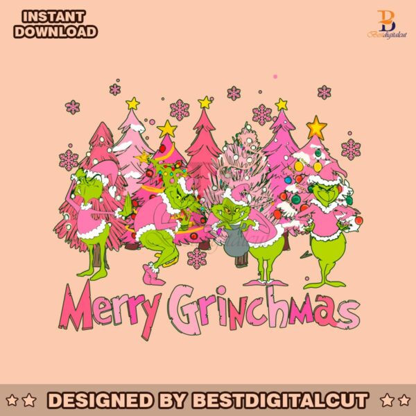 pink-christmas-merry-grinchmas-svg-graphic-design-file