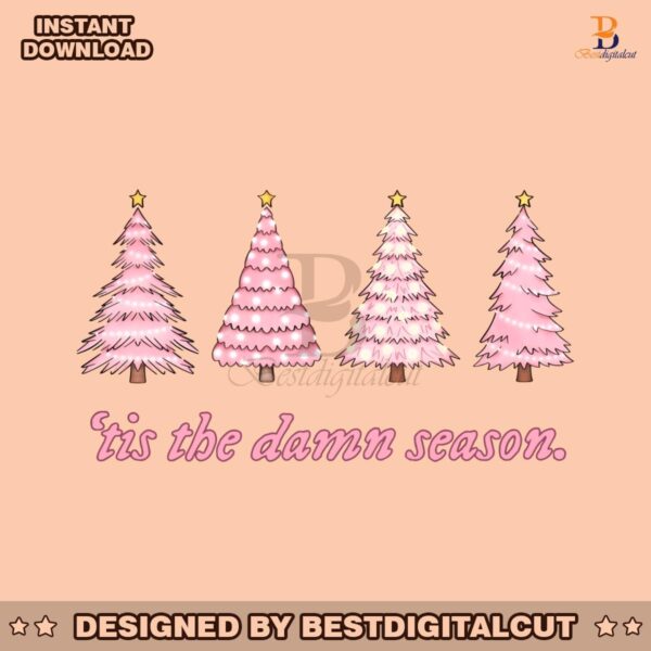 pink-tis-the-damn-season-christmas-png-sublimation