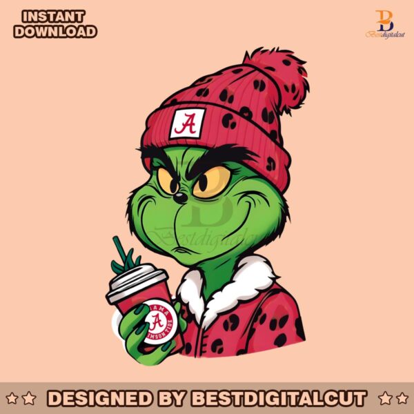 grinch-boujee-alabama-crimson-tide-png