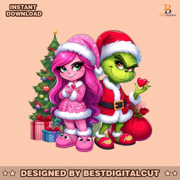 couple-grinch-pink-bougie-preppy-png