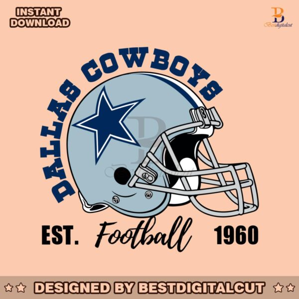 dallas-cowboys-football-helmet-1960-svg