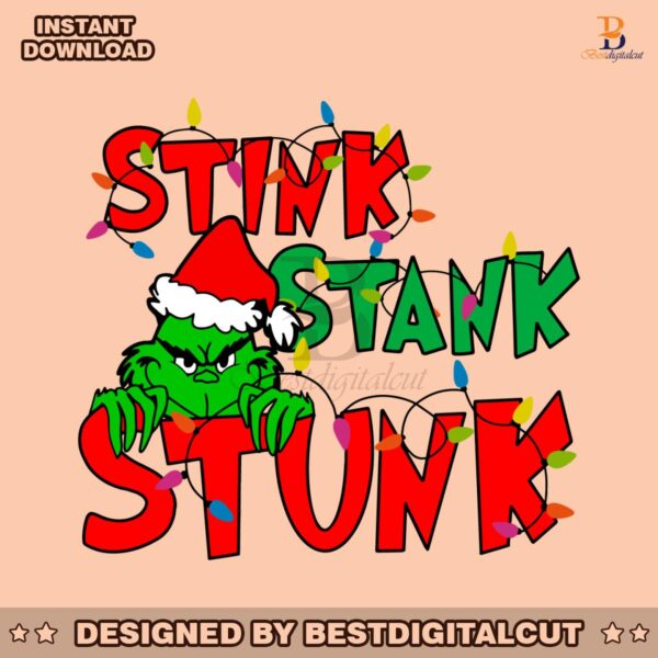 stink-stank-stunk-grinch-xmas-lights-svg