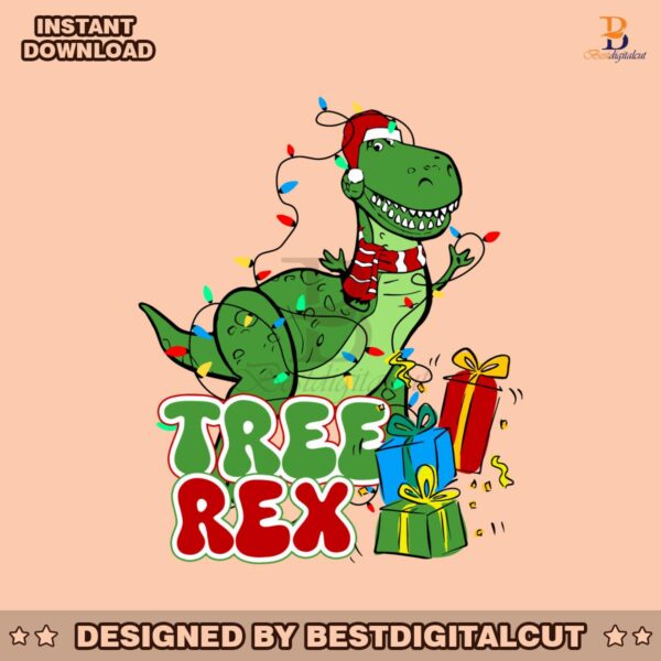 disney-toy-story-tree-rex-xmas-lights-svg