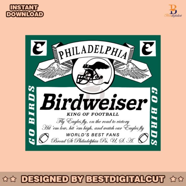 birdweiser-king-of-football-philadelphia-svg