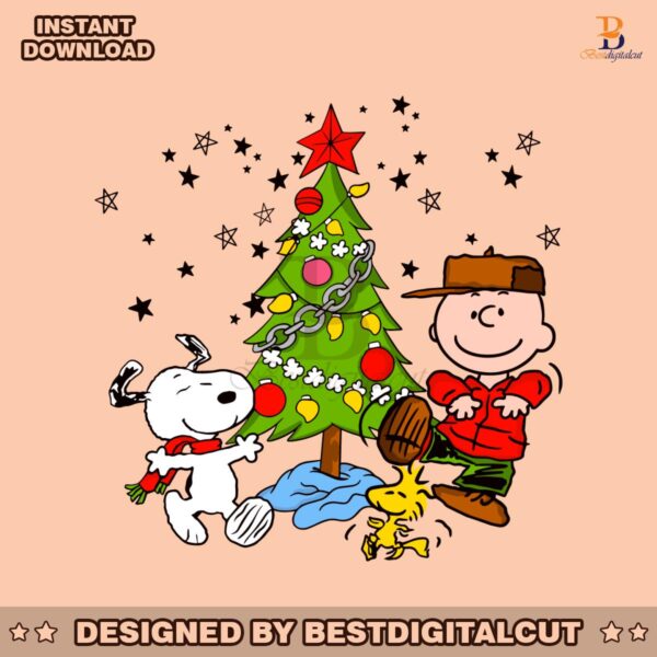 charlie-brown-and-the-snoopy-christmas-tree-svg-file